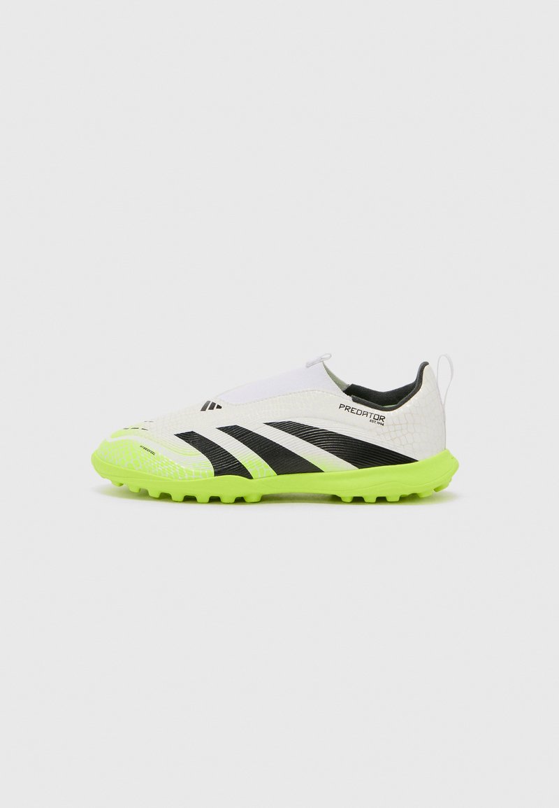 adidas Performance PREDATOR LEAGUE TF UNISEX - Chaussures de football sur gazon - white/core black/lucid lemon