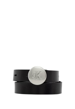 Calvin Klein, ROUND ENGRAVED CK BUCKLE 20 MM LV04F7115G - Cintura - black
