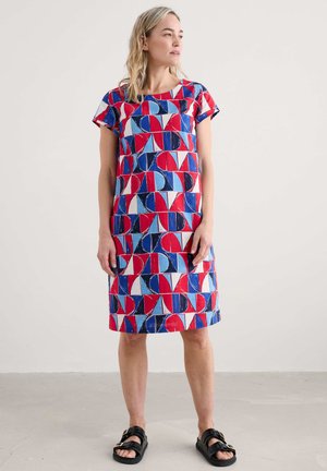 Day dress - multi sail geo scarlet