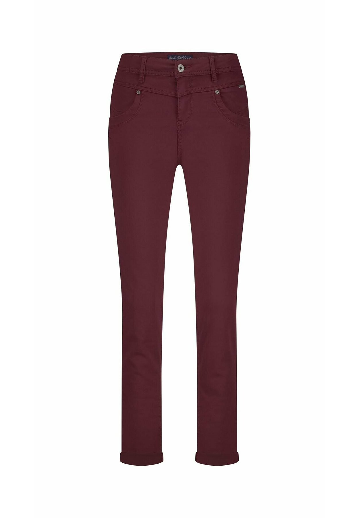 Red button Slim fit jeans dark red/donkerrood