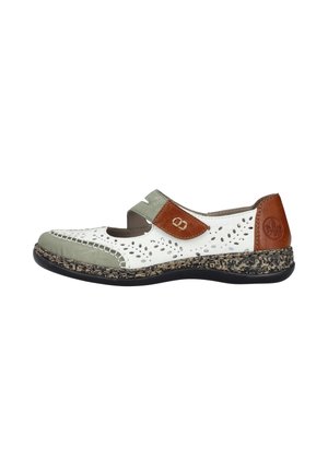 Ankle strap ballet pumps - grün