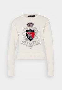Lauren Ralph Lauren Petite RIEDNEE LONG SLEEVE - Vesta - mascarpone cream multi