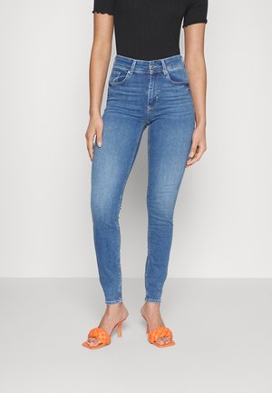 Vero Moda Tall VMEMBRACE PUSH UP  - Jeans Skinny Fit - blue denim