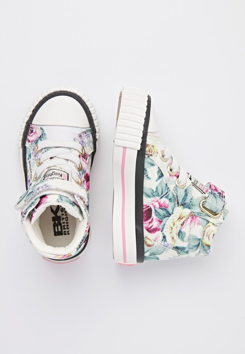 Kinder Sneaker | British Knights DEE Sneaker high white flower/weiß - RP39983 Kinder Sneaker | British Knights DEE Sneaker high white flower/weiß - RP39983