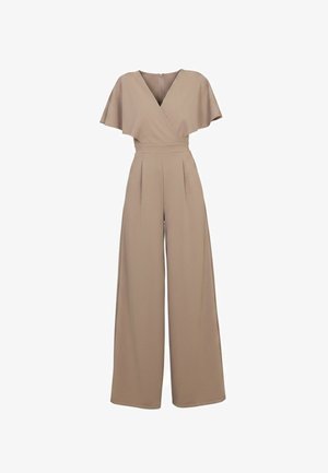 WAL G., MARYAM V NECK JUMPSUIT - Tuta jumpsuit - mushroom