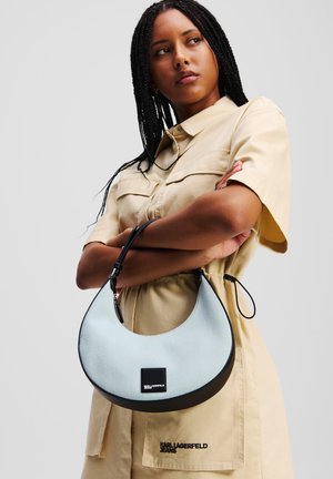 SMALL BOX LOGO HALFMOON - Bolso de mano - light blue