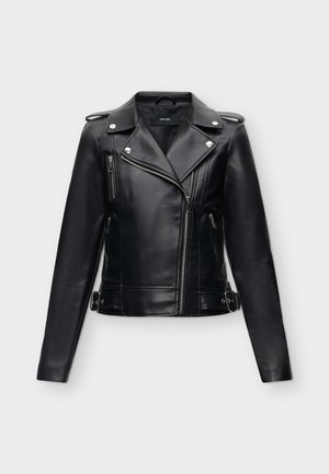 Vero Moda, VMDAKOTA SHORT - Veste en similicuir - black