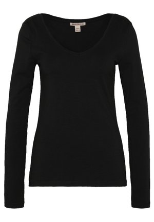 Anna Field Tall BASIC LONG SLEEVE TOP - Top s dlhým rukávom - black