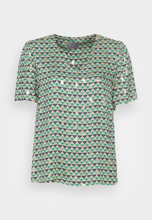 MALIN BLOUSE - Print T-shirt - sesame