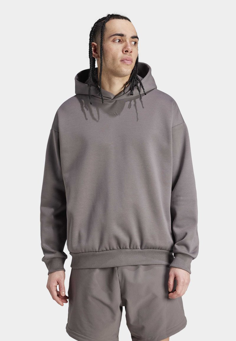 Felpa con cappuccio in jersey, grigio chiaro | Intrend