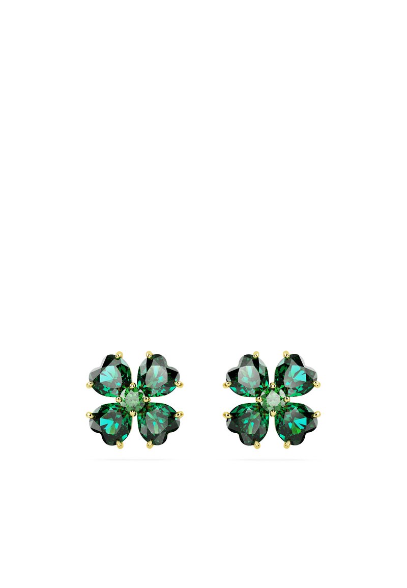 Swarovski IDYLLIA PIERCED EARRINGS STUD CLOVER - Orecchini - green