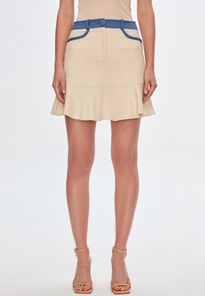 Jupe trapèze - beige