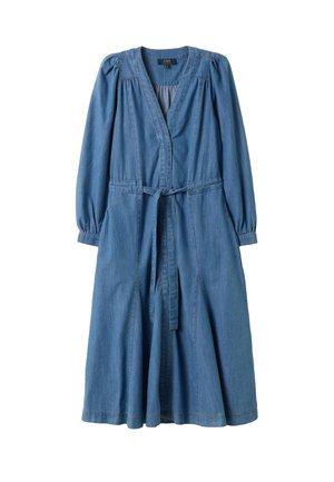 OVS, DENIM DRESS WITH DEEP V-NECK REGULAR FIT - Vestito di jeans - soft blue