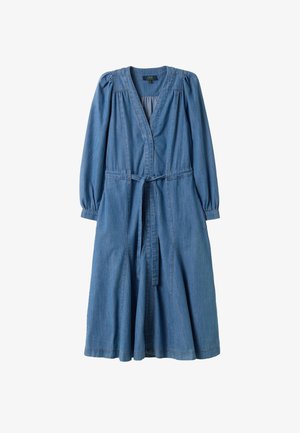 OVS, DENIM DRESS WITH DEEP V-NECK REGULAR FIT - Vestido vaquero - soft blue
