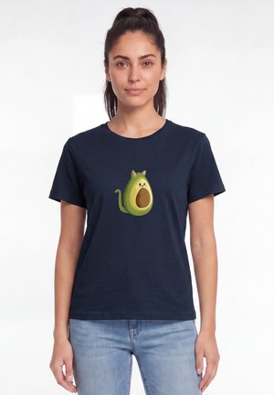 watapparel, AVOCATO - Print T-shirt - french navy