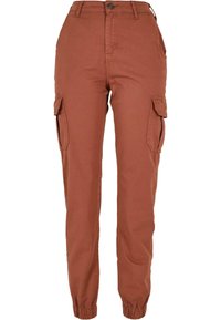 HIGH WAIST - Pantalones cargo - terracotta