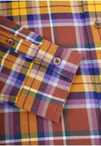 Honesty Rules CHECK - Vapaa-ajan kauluspaita - dark purple mustard