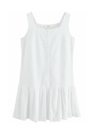 SQUARE NECK TIERED BOHO - Marškininė suknelė - white