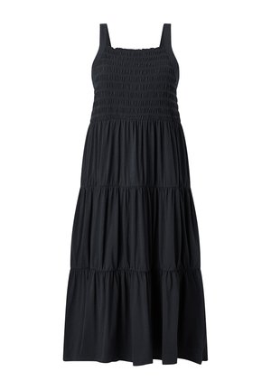 Ellos Plus collection, MAXIKLEID MIT EINEM SMOK. - Maxikjoler - black