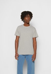 Brave Soul 3 PACK - T-shirt print - rich navy/ light grey marl