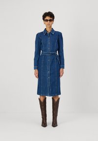 Object OBJCAROL DRESS - Dongerikjole - medium blue denim