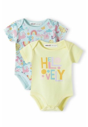 BABY BODYSUITS 2 PACK - Body - teal yellow