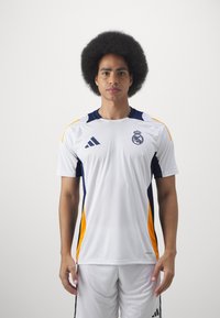 adidas Performance REAL MADRID 24/25  JERSEY - Sporto klubų atributika - white/team navy blue/crew orange