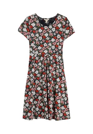 Seasalt Cornwall Žerzejové šaty - pink floral tumble onyx