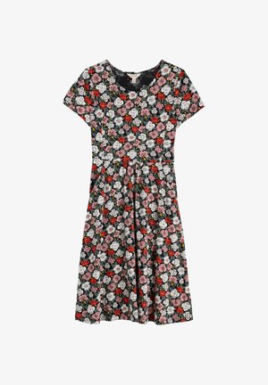 Seasalt Cornwall Žerzejové šaty - pink floral tumble onyx