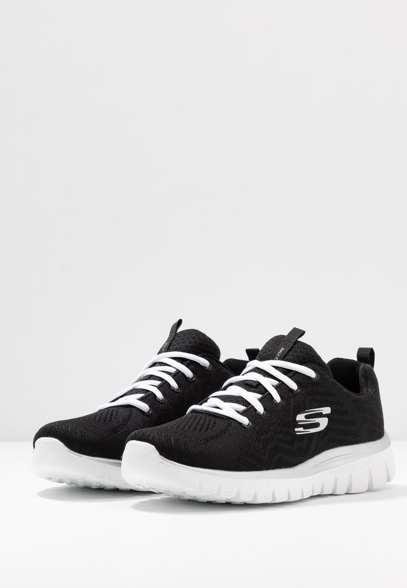 Damen Sneaker low | Skechers Sport GRACEFUL Sneaker low black/white/schwarz - HO18322 Damen Sneaker low | Skechers Sport GRACEFUL Sneaker low black/white/schwarz - HO18322
