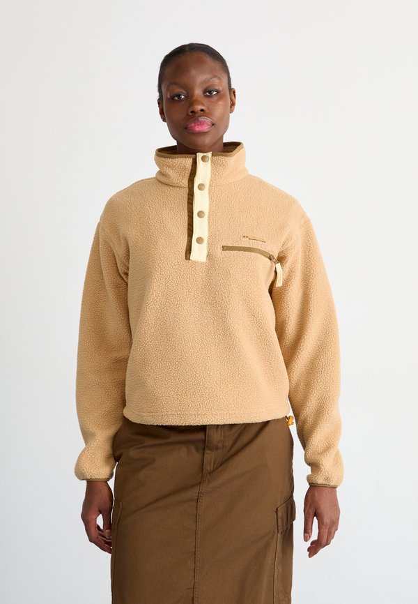HELVETIA™ CROPPED HALF SNAP - Fleece jumper - canoe