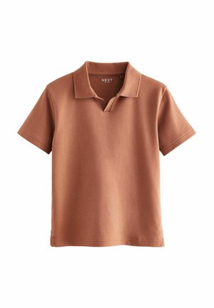 REVERE COLLAR SHORT SLEEVE  - Pikeepaita - rust brown