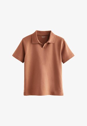 Next REVERE COLLAR SHORT SLEEVE - Polotričko - rust brown
