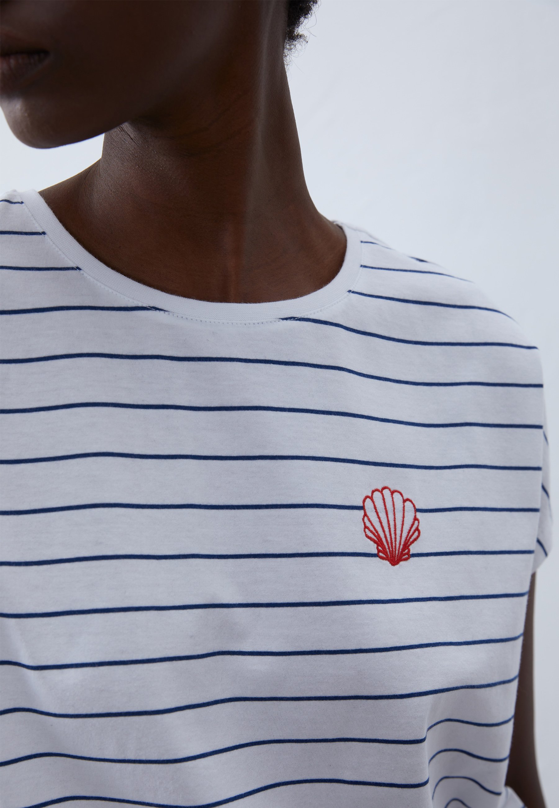 Weird Fish NATALIE STRIPED CREW NECK - Print T-shirt