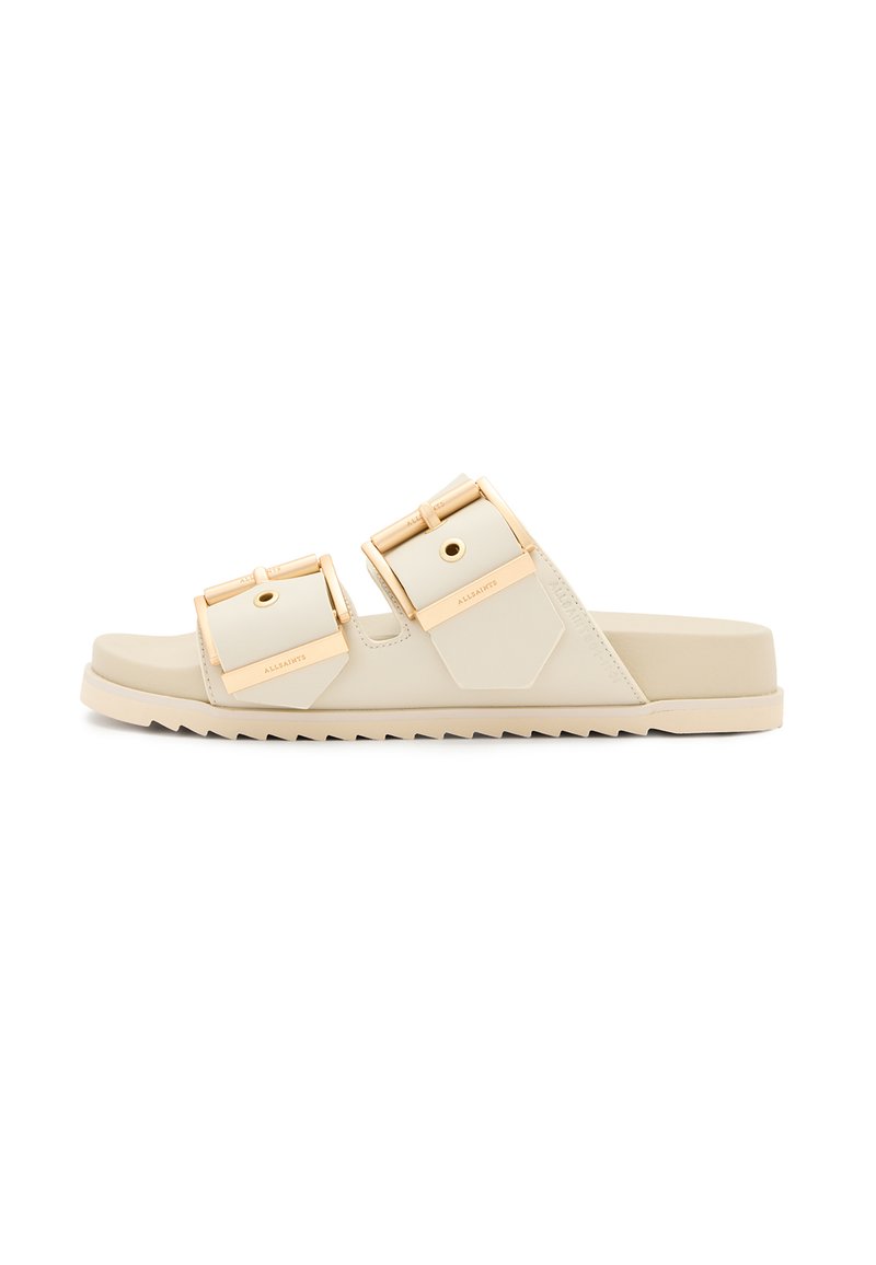 AllSaints SIAN SANDAL - Sandalias planas - chalk white