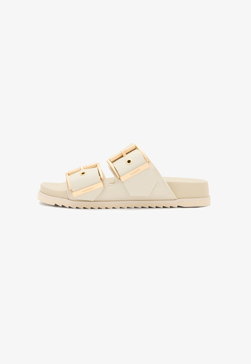 AllSaints SIAN SANDAL - Sandalias planas - chalk white