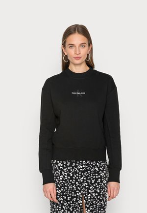 MONOGRAM LOGO CREW NECK - Sweatshirt - black