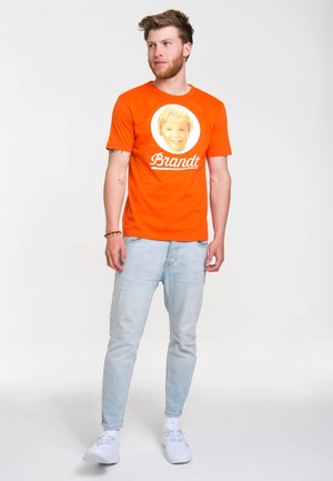 Print T-shirt - orange