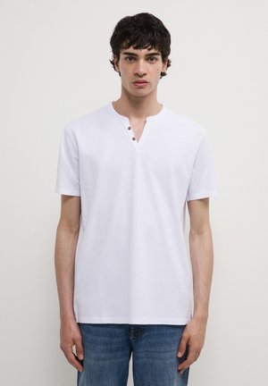 SERAFINO TINTA UNITA - T-shirt basique - bianco