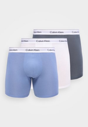 BRIEF ICON COTTON STRETCH 3 PACK - Krátke boxerky - white/blue tulip/turbulence