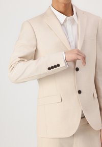 Isaac Dewhirst NOTCH SUIT NEW COAT SLIM - Κοστούμι - light sand