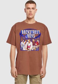 Merchcode BACKSTREET BOYS LARGER THAN LIFE RECOLOR HEAVY OVERSIZE  - T-shirt imprimé - bark
