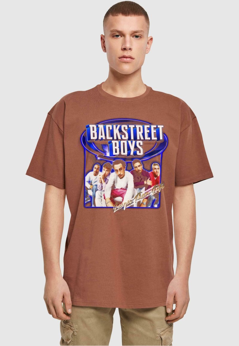 Merchcode BACKSTREET BOYS LARGER THAN LIFE RECOLOR HEAVY OVERSIZE  - T-shirt imprimé - bark