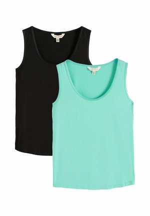 Love & Roses, 2 PACK - Top - aqua blue and black
