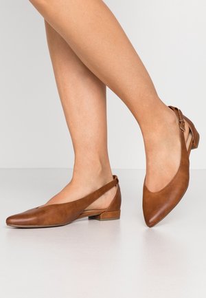 Marco Tozzi Ballerinasko m/ rem - cognac