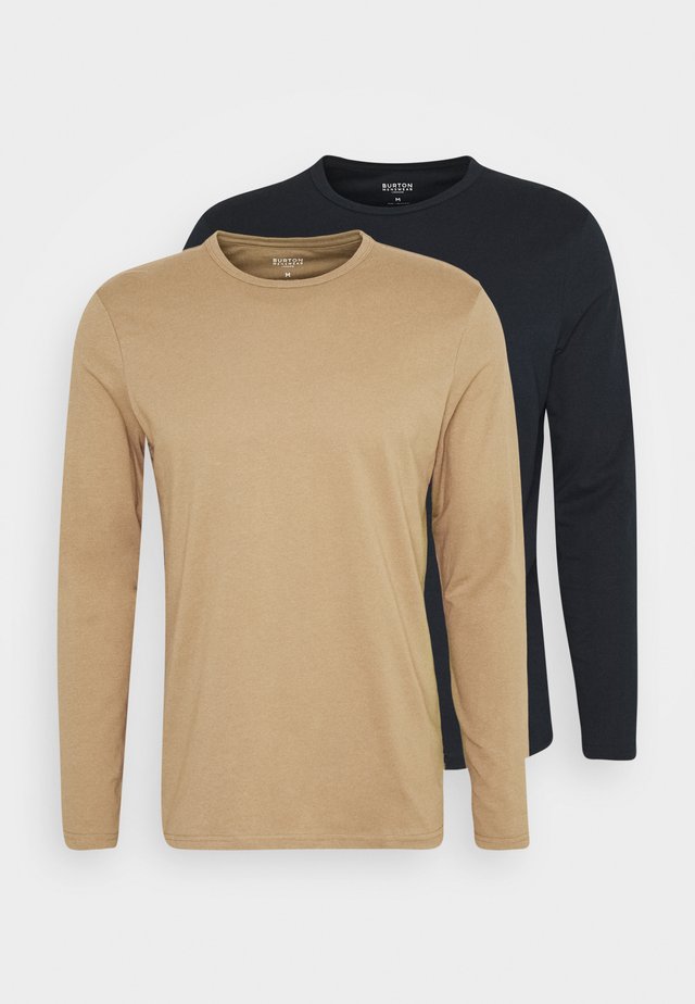 LONG SLEEVE CREW 2 PACK - Langarmshirt - dark blue