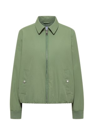 Cecil, BLOUSON MIT HEMDBLUSENKRAGEN - Chaqueta fina - deep matcha green
