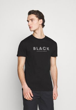 JPRBLACLEAN TEE CREW NECK - T-shirt imprimé - black