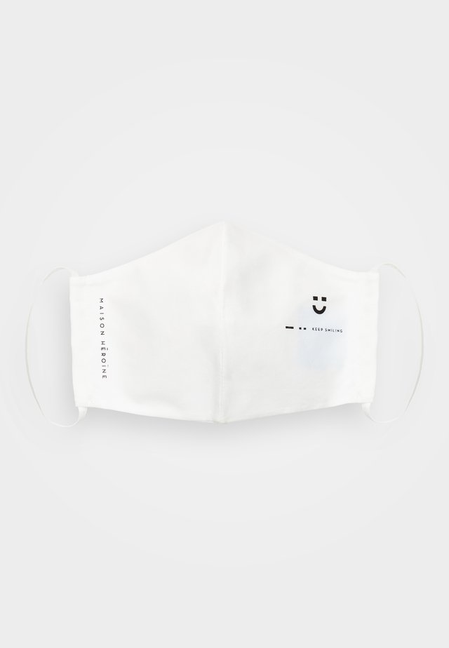 KEEP SMILING - Masque en tissu - white