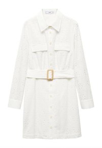 Mango Abito a camicia - white